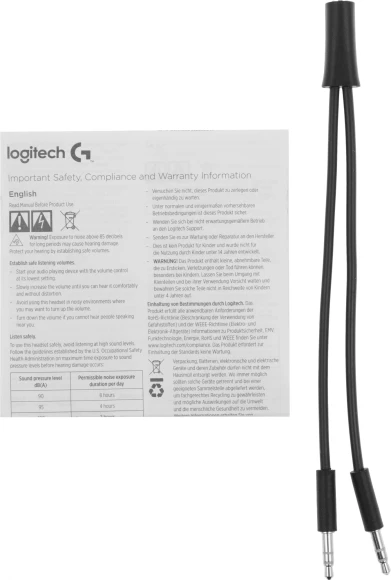 Наушники с микрофоном Logitech G335 черный 2м накладные оголовье (981-000978)