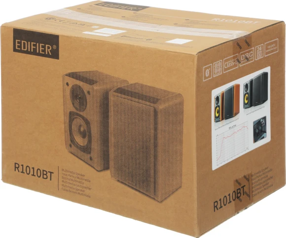 Колонки Edifier R1010BT 2.0 черный/черный 24Вт BT Колонки Edifier R1010BT 2.0 черный/черный 24Вт BT