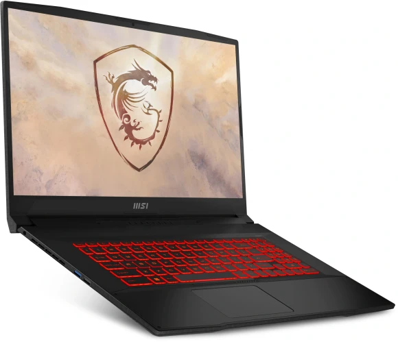 Ноутбук MSI Katana 17 B13VEK-1611XRU Core i5 13420H 16Gb SSD1Tb NVIDIA GeForce RTX4050 6Gb 17.3" IPS FHD (1920x1080) без ОС black WiFi BT Cam (9S7-17L541-1611)