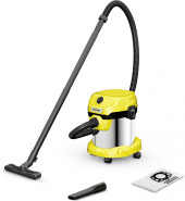 Строительный пылесос Karcher WD 2 Plus S V-15/4/18 1000Вт (уборка: сухая/сбор воды) желтый Строительный пылесос Karcher WD 2 Plus S V-15/4/18 1000Вт (уборка: сухая/сбор воды) желтый