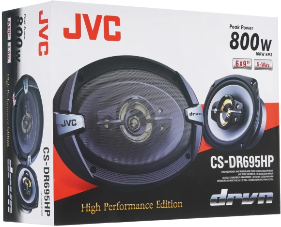 Колонки автомобильные JVC CS-DR695HP 800Вт 85дБ 4Ом 15x23см (6x9дюйм) (ком.:2кол.) коаксиальные пятиполосные