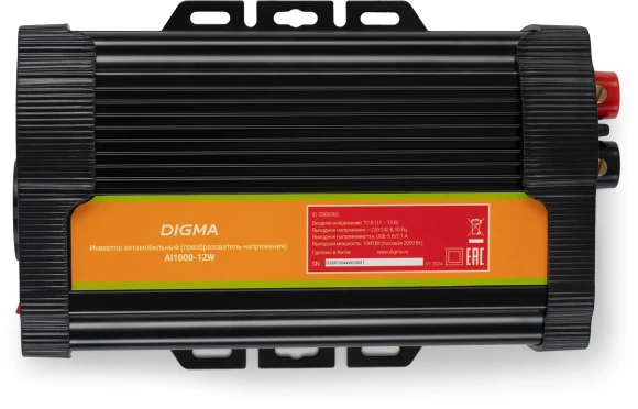 Автоинвертор Digma AI1000-12W 1000Вт Автоинвертор Digma AI1000-12W 1000Вт