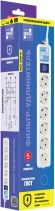 Сетевой фильтр Powercube SPL(5+1)-16B-P-3M-WHITE 3м (6 розеток) белый (коробка)