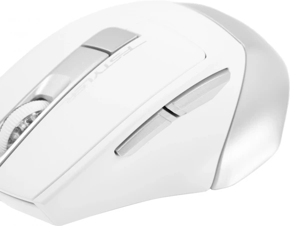 Мышь A4Tech Fstyler FB35 белый/серый оптическая 2000dpi беспров. BT/Radio USB для ноутбука 6but (FB35 ICY WHITE)