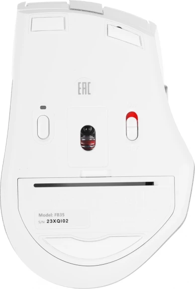 Мышь A4Tech Fstyler FB35 белый/серый оптическая 2000dpi беспров. BT/Radio USB для ноутбука 6but (FB35 ICY WHITE)