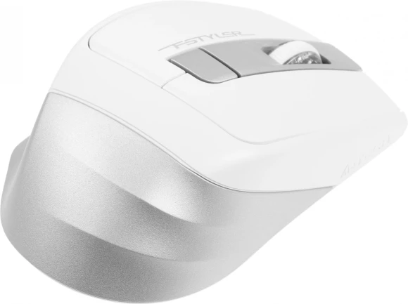 Мышь A4Tech Fstyler FB35 белый/серый оптическая 2000dpi беспров. BT/Radio USB для ноутбука 6but (FB35 ICY WHITE)