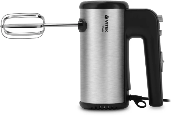 Миксер ручной Vitek VT-1411 700Вт серебристый/черный