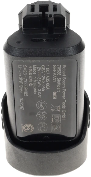 Батарея аккумуляторная Bosch GBA Professional 12В 3Ач Li-Ion (1600A00X79) Батарея аккумуляторная Bosch GBA Professional 12В 3Ач Li-Ion (1600A00X79)