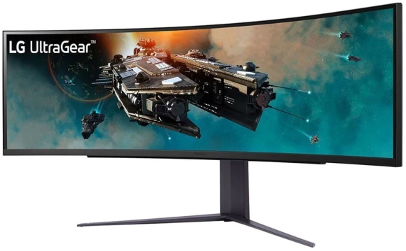 Монитор LG 49" UltraGear 49GR85DC-B черный VA LED 32:9 HDMI матовая HAS Piv 3000:1 450cd 178гр/178гр 5120x1440 240Hz FreeSync Premium Pro DP 2K USB 15.1кг Монитор LG 49" UltraGear 49GR85DC-B черный VA LED 32:9 HDMI матовая HAS Piv 3000:1 450cd 178гр/178гр 5120x1440 240Hz FreeSync Premium Pro DP 2K USB 15.1кг