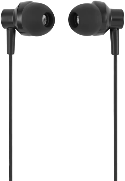 Гарнитура внутриканальные Оклик HS-S-230 1.2м черный проводные в ушной раковине (SS-E188B)