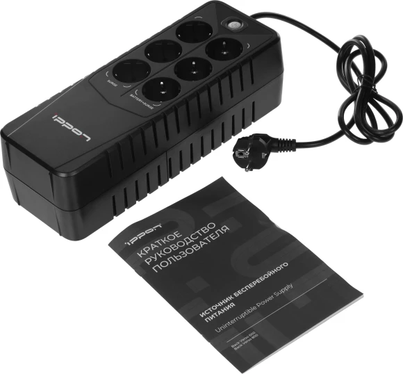 Источник бесперебойного питания Ippon Back Verso 600 300Вт 600ВА черный