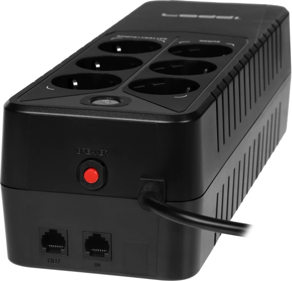 Источник бесперебойного питания Ippon Back Verso 600 300Вт 600ВА черный
