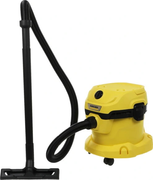 Строительный пылесос Karcher WD 2 Plus V-12/4/18 1000Вт (уборка: сухая/сбор воды) желтый