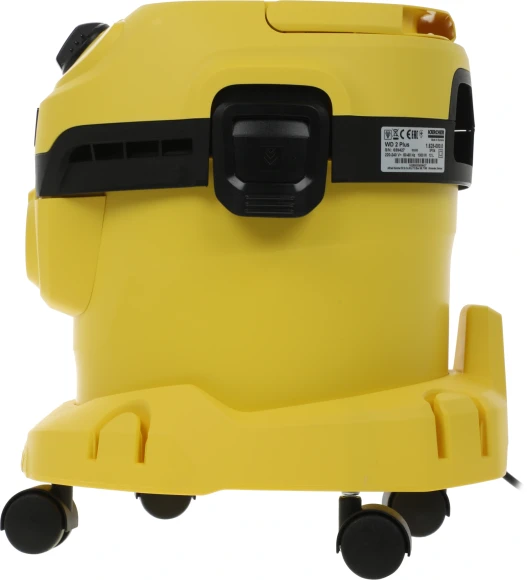 Строительный пылесос Karcher WD 2 Plus V-12/4/18 1000Вт (уборка: сухая/сбор воды) желтый