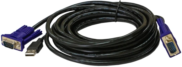 Кабель KVM Origo OKVMCU 1.8м черный VGA-USB (m) (OKVMCU/A1A)