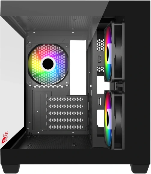 Корпус Bloody CC-121 черный без БП mATX 7x120mm 1xUSB2.0 1xUSB3.0 audio Корпус Bloody CC-121 черный без БП mATX 7x120mm 1xUSB2.0 1xUSB3.0 audio