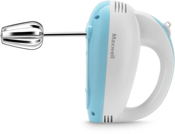 Миксер ручной Maxwell MW-1360 300Вт белый/голубой