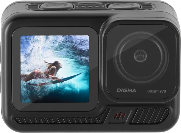 Экшн-камера Digma DiCam 970 1xCMOS 12Mpix черный Экшн-камера Digma DiCam 970 1xCMOS 12Mpix черный
