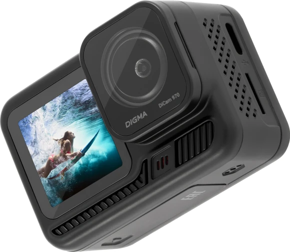 Экшн-камера Digma DiCam 970 1xCMOS 12Mpix черный Экшн-камера Digma DiCam 970 1xCMOS 12Mpix черный