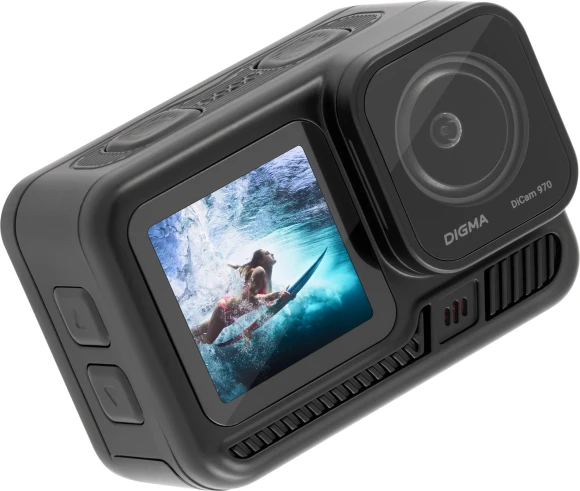 Экшн-камера Digma DiCam 970 1xCMOS 12Mpix черный Экшн-камера Digma DiCam 970 1xCMOS 12Mpix черный