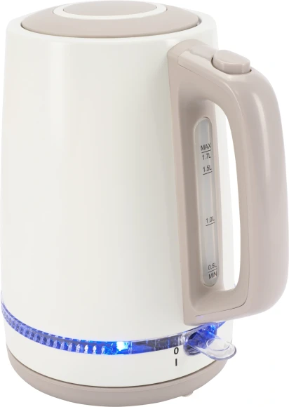 Чайник электрический Vitek VT-WK1066 1.7л. 2200Вт бежевый/коричневый корпус: металл/пластик