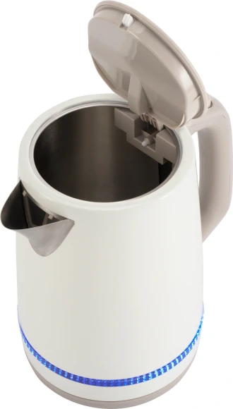 Чайник электрический Vitek VT-WK1066 1.7л. 2200Вт бежевый/коричневый корпус: металл/пластик