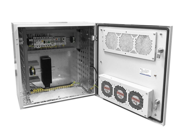 Шкаф коммутационный ЦМО (ШТВ-Н-15.6.5-4ААА-Т1) настенный 15U 600x530мм пер.дв.металл несъемн.бок.пан. 150кг серый 120град. 750мм всепогодный с вентилятором с нагревателем укомплектованный Шкаф коммутационный ЦМО (ШТВ-Н-15.6.5-4ААА-Т1) настенный 15U 600x530мм пер.дв.металл несъемн.бок.пан. 150кг серый 120град. 750мм всепогодный с вентилятором с нагревателем укомплектованный