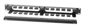 Кабельный органайзер горизонтальный ЦМО ГКЗ-1U-9005 односторонний пластиковый канал 1U шир.:19" глуб.:57мм Кабельный органайзер горизонтальный ЦМО ГКЗ-1U-9005 односторонний пластиковый канал 1U шир.:19" глуб.:57мм