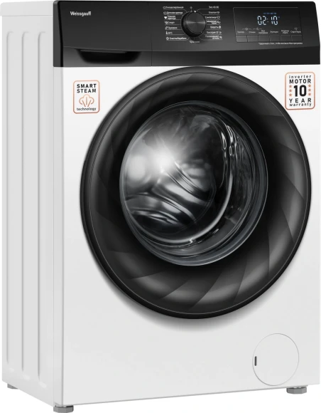 Стиральная машина Weissgauff WM 4947 DC Inverter Steam класс: A+++ загр.фронтальная макс.:7кг белый инвертор