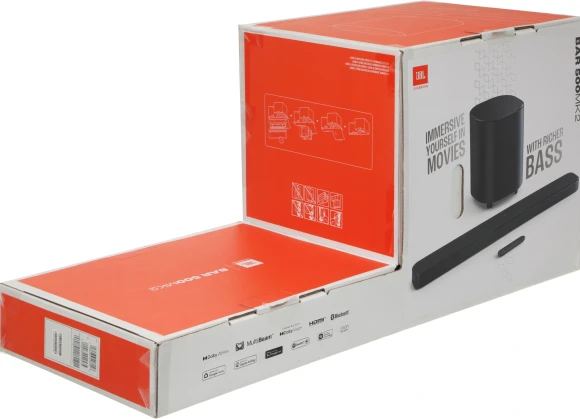 Саундбар JBL BAR 500 MK2 5.1 450Вт+300Вт черный