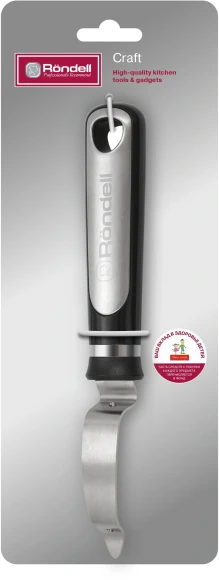 Овощечистка Rondell Craft RD-1875 черный/стальной упак.:картонная подложка