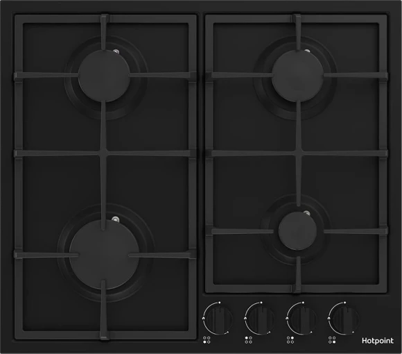 Газовая варочная поверхность Hotpoint HGMT 642 BL черный