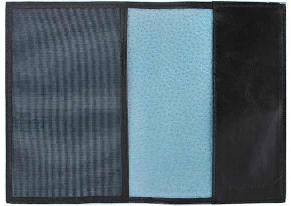 Обложка для паспорта Piquadro Blue Square PP5255B2/N черный натур.кожа Обложка для паспорта Piquadro Blue Square PP5255B2/N черный натур.кожа