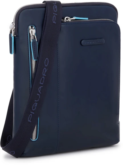 Сумка Piquadro Blue Square CA1816B2/BLU2 синяя натур.кожа Сумка Piquadro Blue Square CA1816B2/BLU2 синяя натур.кожа