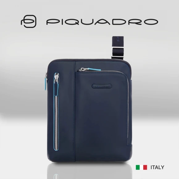 Сумка Piquadro Blue Square CA1816B2/BLU2 синяя натур.кожа Сумка Piquadro Blue Square CA1816B2/BLU2 синяя натур.кожа