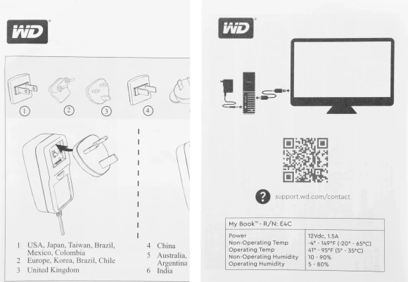Жесткий диск WD Original USB3.0 4TB WDBBGB0040HBK-EESN My Book 3.5" черный Жесткий диск WD Original USB3.0 4TB WDBBGB0040HBK-EESN My Book 3.5" черный