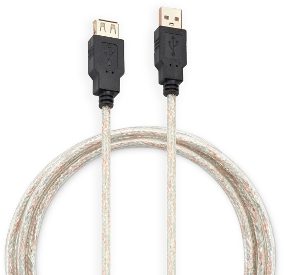 Кабель-удлинитель Buro USB2.0-AM-AF-S USB A(m) USB A(f) 1.8м Кабель-удлинитель Buro USB2.0-AM-AF-S USB A(m) USB A(f) 1.8м