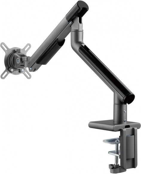 Кронштейн для мониторов Ultramounts UM713B черный 17"-32" макс.9кг крепление к столешнице поворот и наклон Кронштейн для мониторов Ultramounts UM713B черный 17"-32" макс.9кг крепление к столешнице поворот и наклон