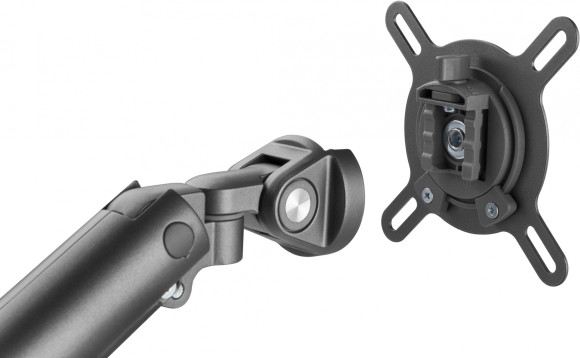 Кронштейн для мониторов Ultramounts UM713B черный 17"-32" макс.9кг крепление к столешнице поворот и наклон Кронштейн для мониторов Ultramounts UM713B черный 17"-32" макс.9кг крепление к столешнице поворот и наклон