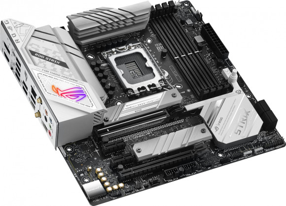 Материнская плата Asus ROG STRIX B760-G GAMING WIFI Soc-1700 Intel B760 4xDDR5 mATX AC`97 8ch(7.1) 2.5Gg RAID+HDMI+DP