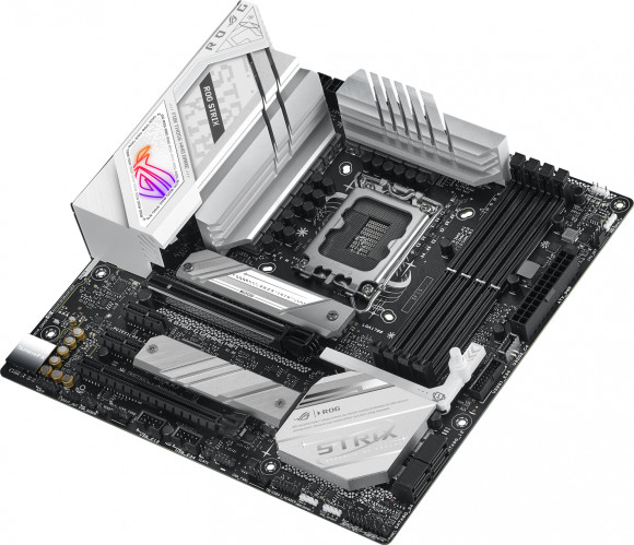 Материнская плата Asus ROG STRIX B760-G GAMING WIFI Soc-1700 Intel B760 4xDDR5 mATX AC`97 8ch(7.1) 2.5Gg RAID+HDMI+DP