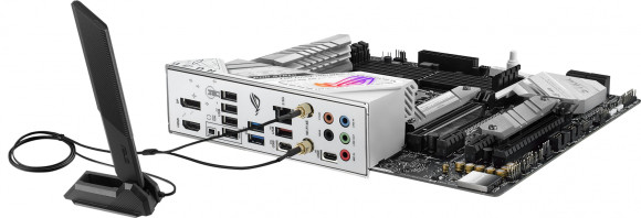 Материнская плата Asus ROG STRIX B760-G GAMING WIFI Soc-1700 Intel B760 4xDDR5 mATX AC`97 8ch(7.1) 2.5Gg RAID+HDMI+DP