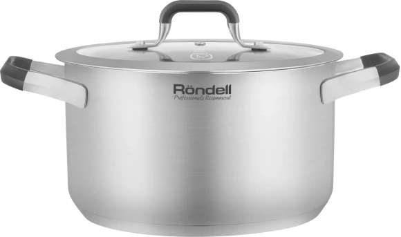 Кастрюля Rondell Stolz RDS-1752 2.3л. d=18см (с крышкой) стальной