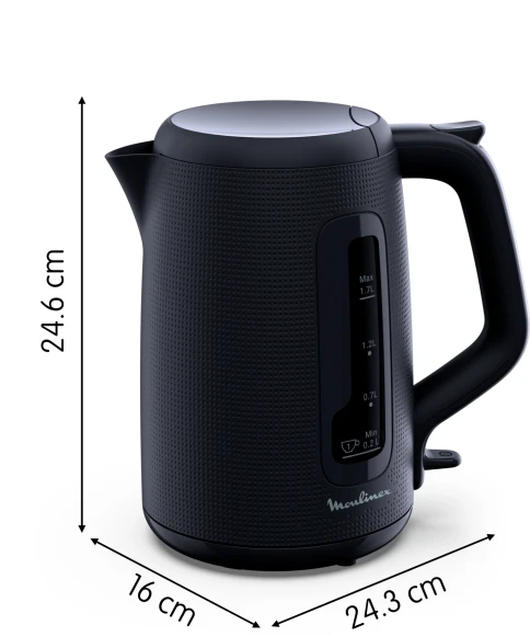 Чайник электрический Moulinex Morning BY2M0810 1.7л. 2400Вт черный корпус: пластик (7211419022) Чайник электрический Moulinex Morning BY2M0810 1.7л. 2400Вт черный корпус: пластик (7211419022)