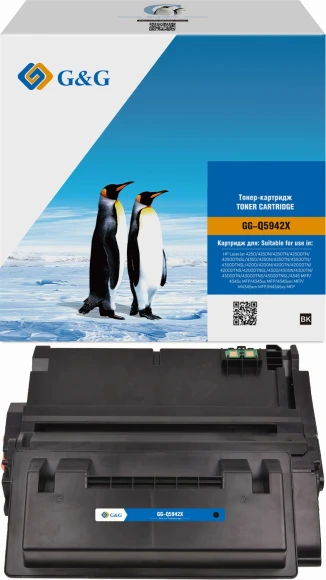 Картридж лазерный G&G GG-Q5942X Q5942X/Q1338A/Q1339A/Q5945A черный (20000стр.) для HP LJ 4250/4250N/4250TN/4250DTN/4250DTNSL/4350/4350N/4350TN/4350DTN/4350DTNSL/4200/4200N/4200TN/4200DTN/4200DTNS/4200DTNSL/4300/4300N/4300TN/4300DTN/4300DTNS/4300DTNSL/4345 Картридж лазерный G&G GG-Q5942X Q5942X/Q1338A/Q1339A/Q5945A черный (20000стр.) для HP LJ 4250/4250N/4250TN/4250DTN/4250DTNSL/4350/4350N/4350TN/4350DTN/4350DTNSL/4200/4200N/4200TN/4200DTN/4200DTNS/4200DTNSL/4300/4300N/4300TN/4300DTN/4300DTNS/4300DTNSL/4345
