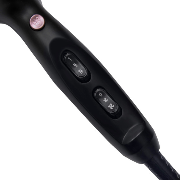 Фен Hyundai H-HDI0750 2200Вт черный/черный Фен Hyundai H-HDI0750 2200Вт черный/черный