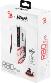 Мышь A4Tech Bloody R90 Plus Naraka белый/рисунок оптическая 5000dpi беспров. USB 7but Мышь A4Tech Bloody R90 Plus Naraka белый/рисунок оптическая 5000dpi беспров. USB 7but
