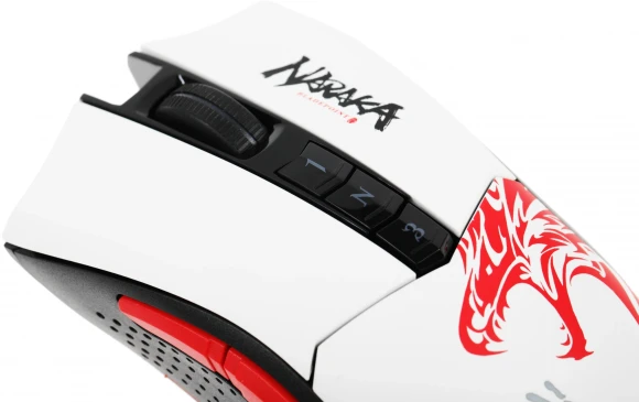 Мышь A4Tech Bloody R90 Plus Naraka белый/рисунок оптическая 5000dpi беспров. USB 7but Мышь A4Tech Bloody R90 Plus Naraka белый/рисунок оптическая 5000dpi беспров. USB 7but