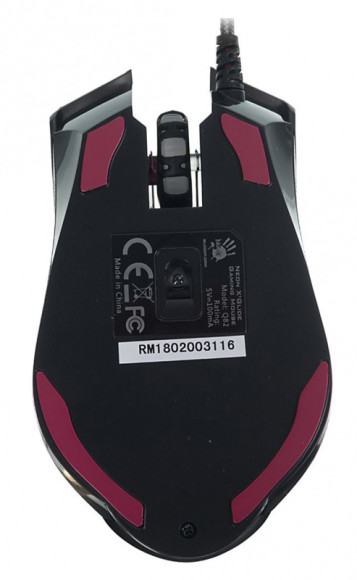 Мышь A4Tech Bloody Q82 черный/рисунок оптическая 6200dpi USB 8but