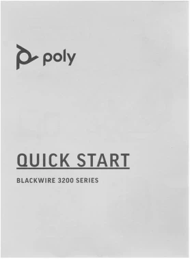 Наушники с микрофоном Poly Blackwire 3220 черный накладные USB оголовье (8X228A6)